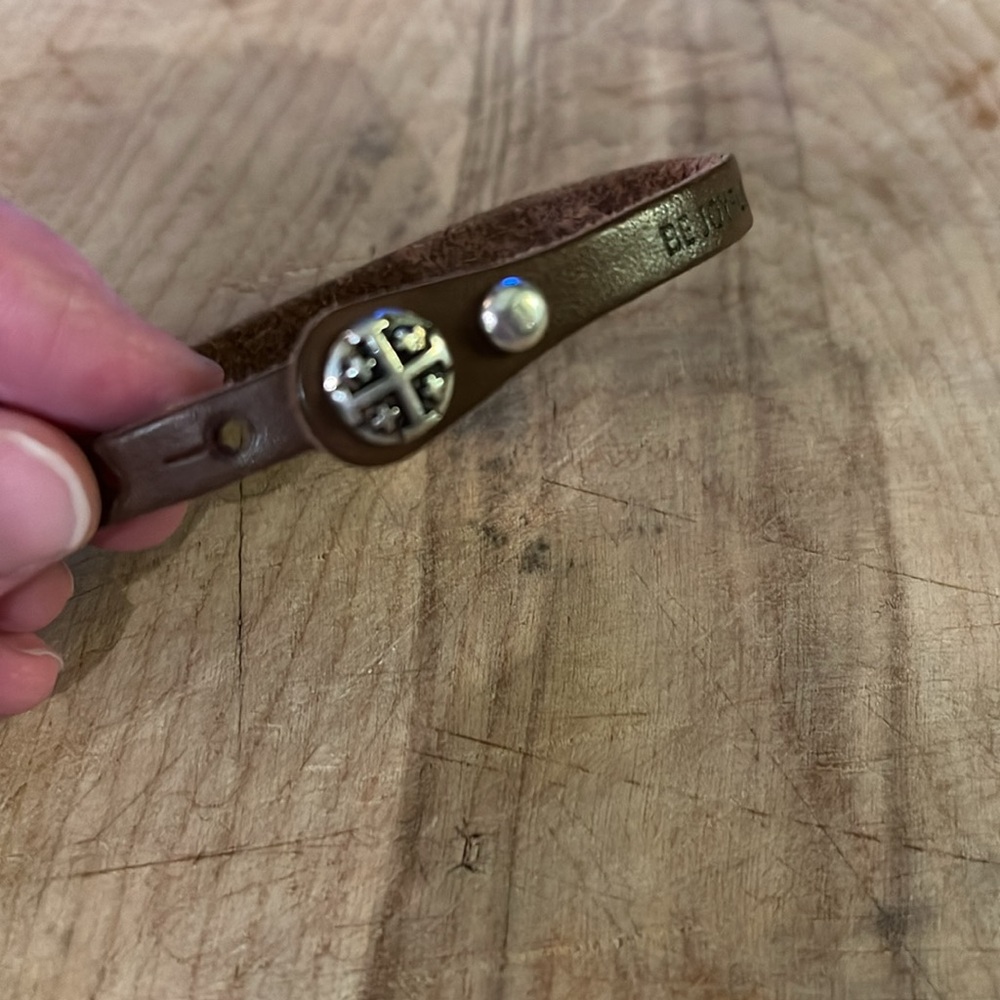 Beautiful Leather Scripture Bracelet - image 2